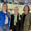 Markedskoordinator Renate Havnen, senterleder Anne Mari Rødal Kleppe og markedskoordinator Sølvi Arntsen