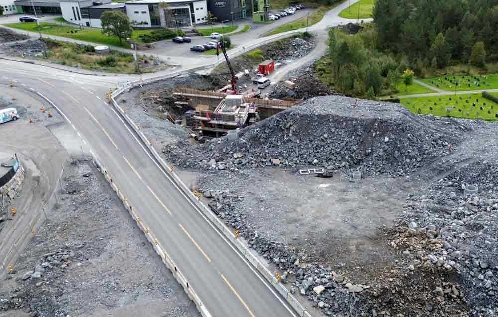 Det blir ny undergang for mjuke trafikanter ved Puskhola. Fotograf: Eivind Finnes