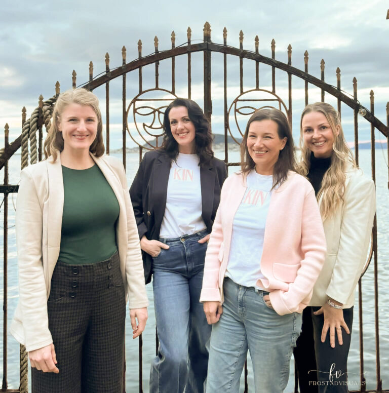 KIN-styret. F.v: Josefine Spiro, Charlotte Helen Velle, Kjersti Nordbakk og Marielle Kongsvold. Styremedlem Liisa Mänd var ikke til stede da bildet ble tatt. Foto: Andrea Frostad